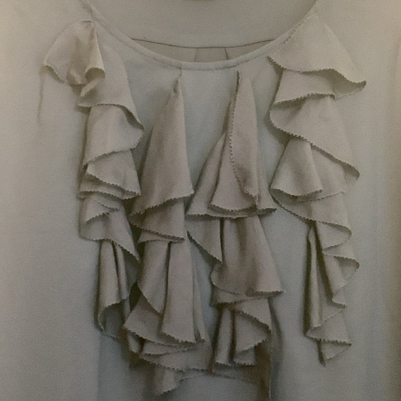 Diane Von Furstenburg Demeta Viscose Wool Ruffle Sleeveless Shift Dress 10 - Picture 4 of 17